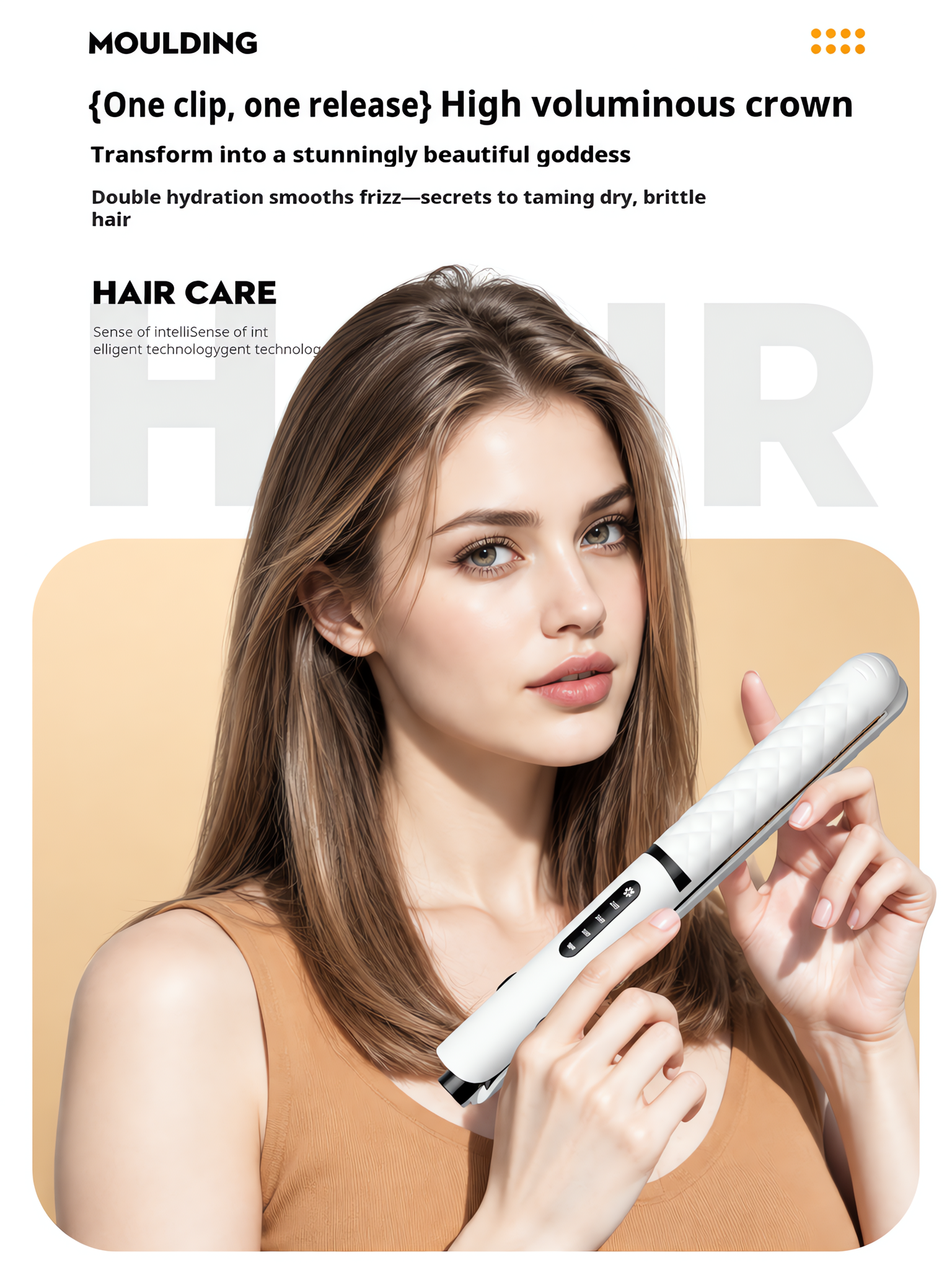 Professional 2-in-1 Hair Straightener and Curler, Negative Ion Ceramic Hair Styler with 4 Temperature Settings & 10s Fast Heating, 100-240V Dual Voltage Travel-Friendly image 9