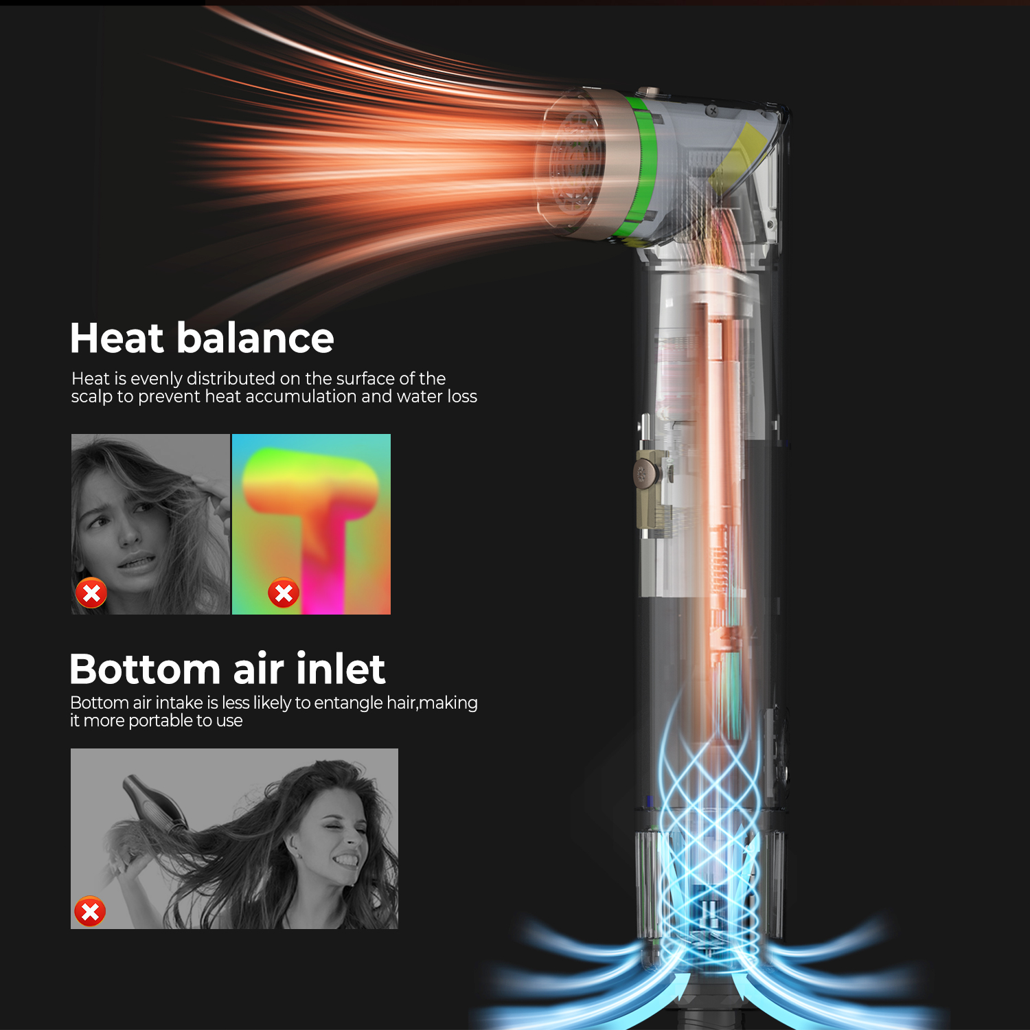 7-in-1 High-Speed Air Styler & Hair Dryer with 110,000 RPM Motor, Coanda Auto-Wrap Curler & 200M Negative Ions image 9