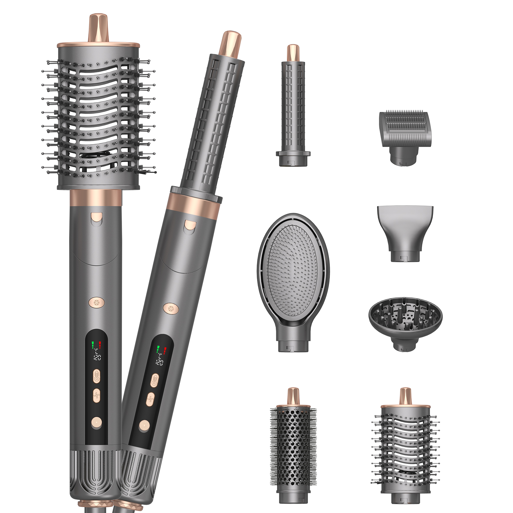 7-in-1 High-Speed Air Styler & Hair Dryer with 110,000 RPM Motor, Coanda Auto-Wrap Curler & 200M Negative Ions