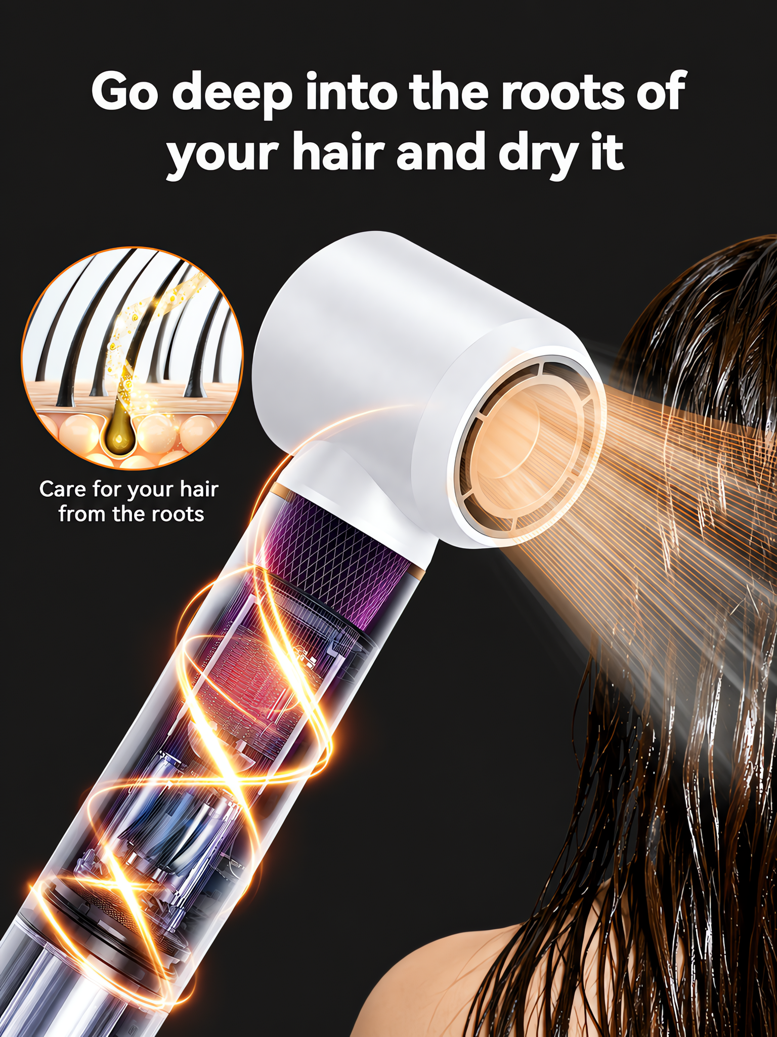  5-in-1 High-Speed Air Styler & Hair Dryer Set with Coanda Auto-Wrap Curler, 200M Negative Ions & 5 Interchangeable Styling Attachments image 6