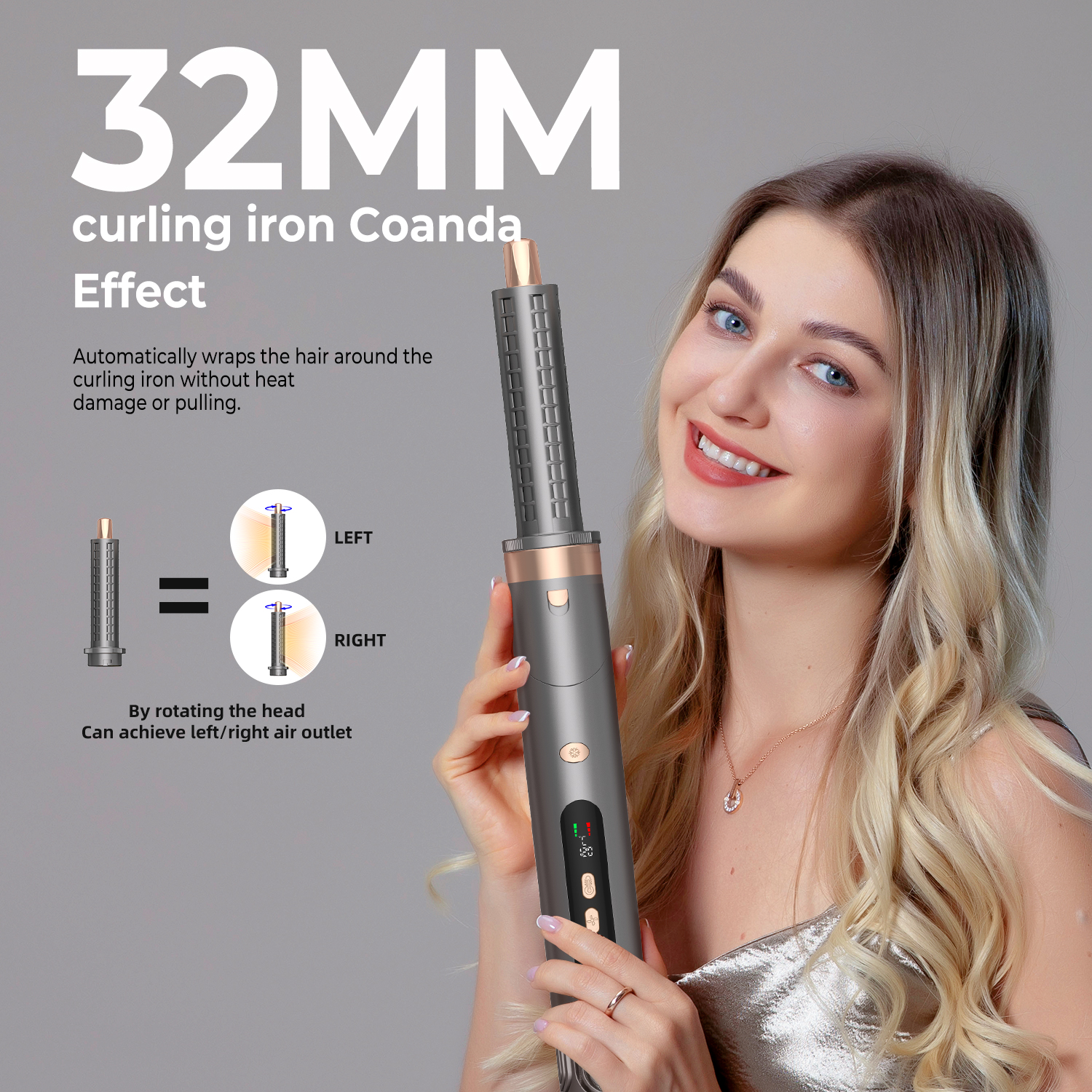 7-in-1 High-Speed Air Styler & Hair Dryer with 110,000 RPM Motor, Coanda Auto-Wrap Curler & 200M Negative Ions image 2