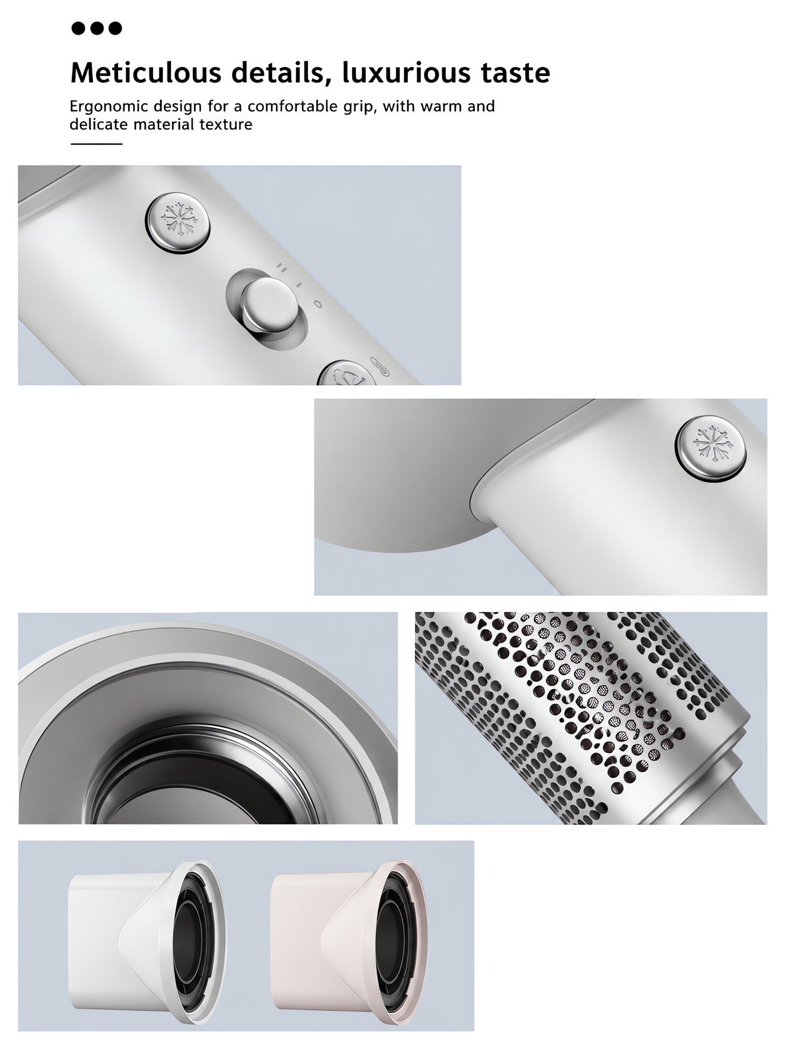 High-Speed Hair Dryer with 110,000 RPM Brushless Motor, 200M Plasma Ions, Smart Touch Sensor Grip & Intelligent Temp Control image 4