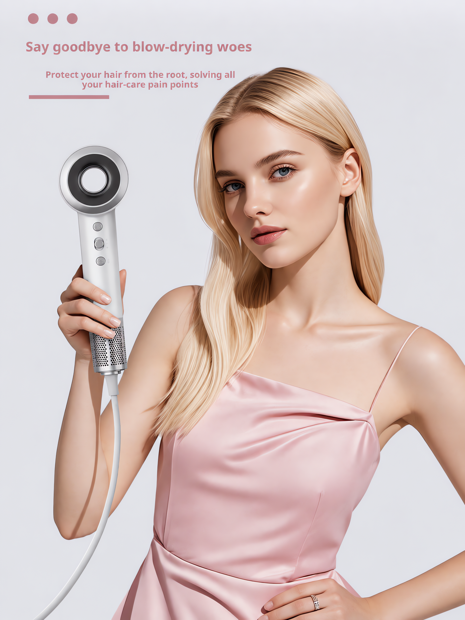 High-Speed Hair Dryer with 110,000 RPM Brushless Motor, 200M Plasma Ions, Smart Touch Sensor Grip & Intelligent Temp Control image 6